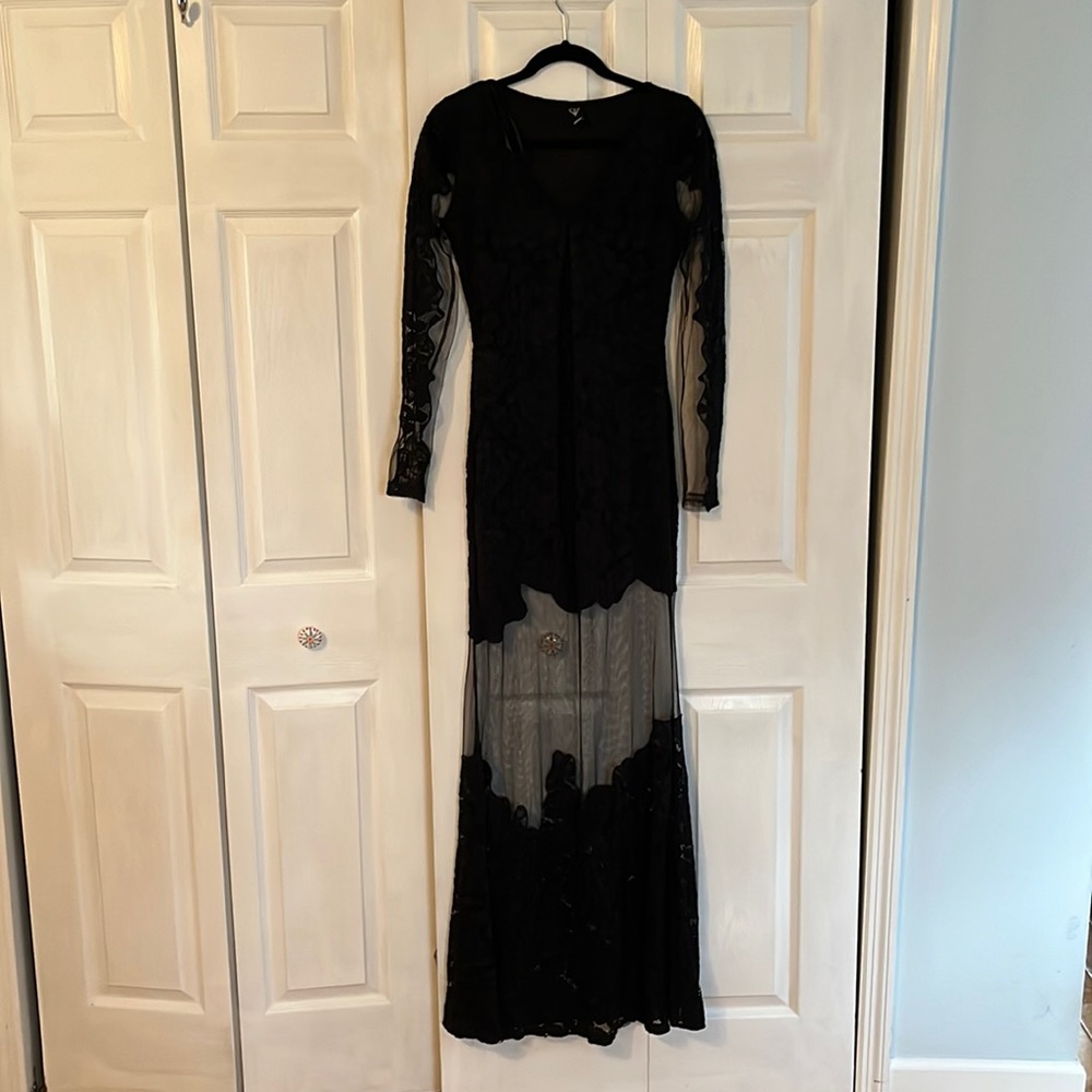 Black Lace Gown